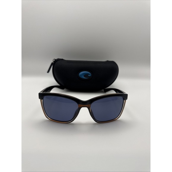Costa Del Mar Anaa 580P Polarized Sunglasses Black/Brown 6S9053-0355
